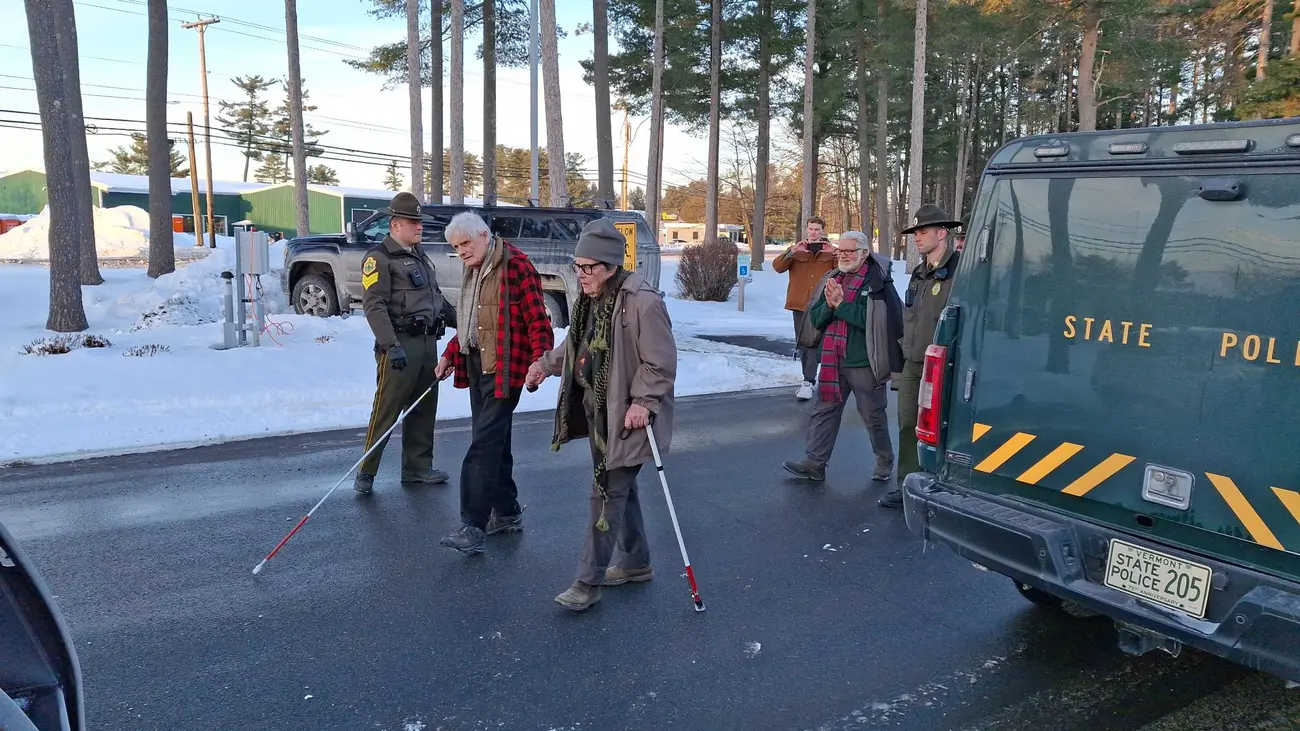 Elders Walking to Van